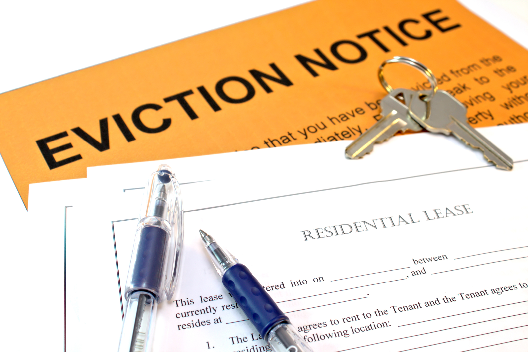Notice of eviction for tenants